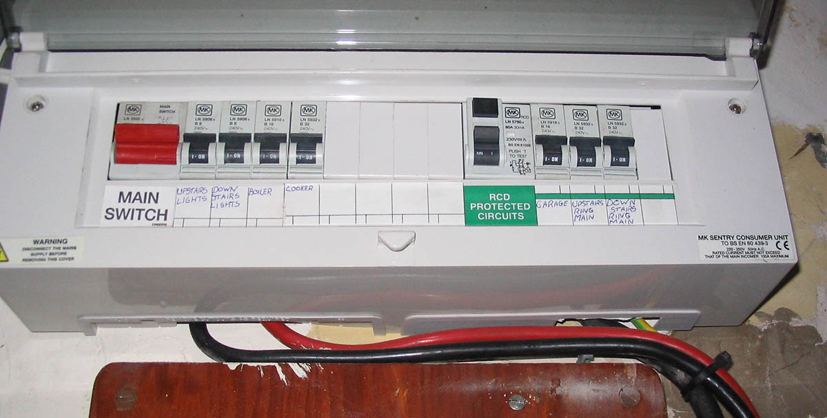 RCD fuse box HELP